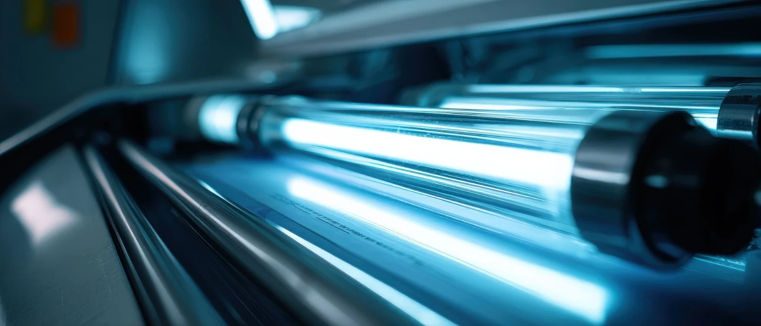 Close-up image of UV lamp